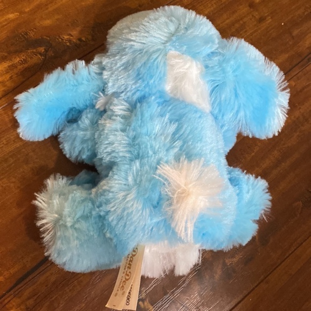 DanDee super soft blue Easter Bunny Plush Rabbit - Picture 3 of 5